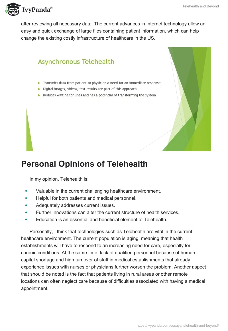 Telehealth and Beyond. Page 5