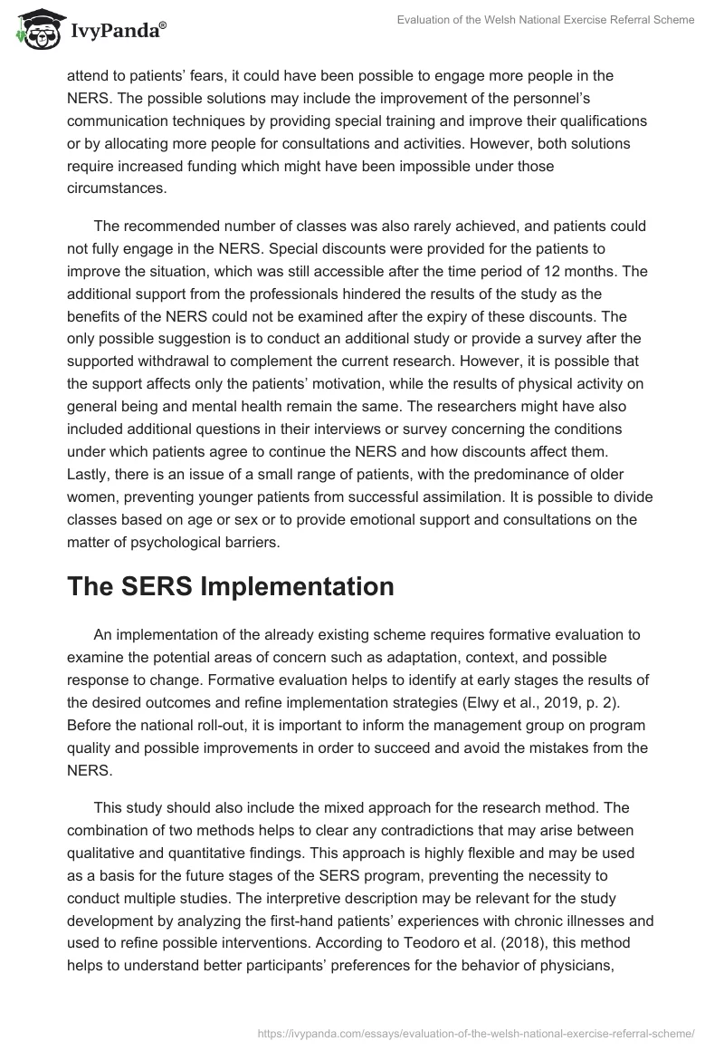 Evaluation of the Welsh National Exercise Referral Scheme. Page 4