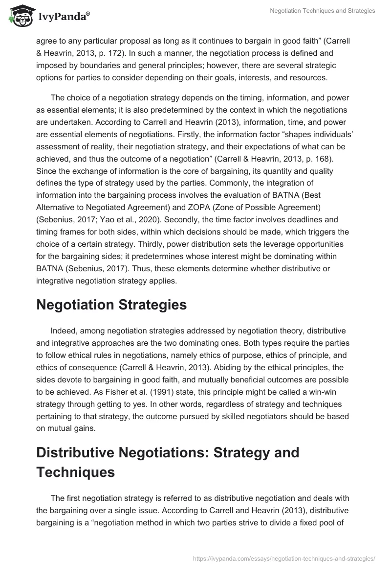 Negotiation Techniques and Strategies. Page 2