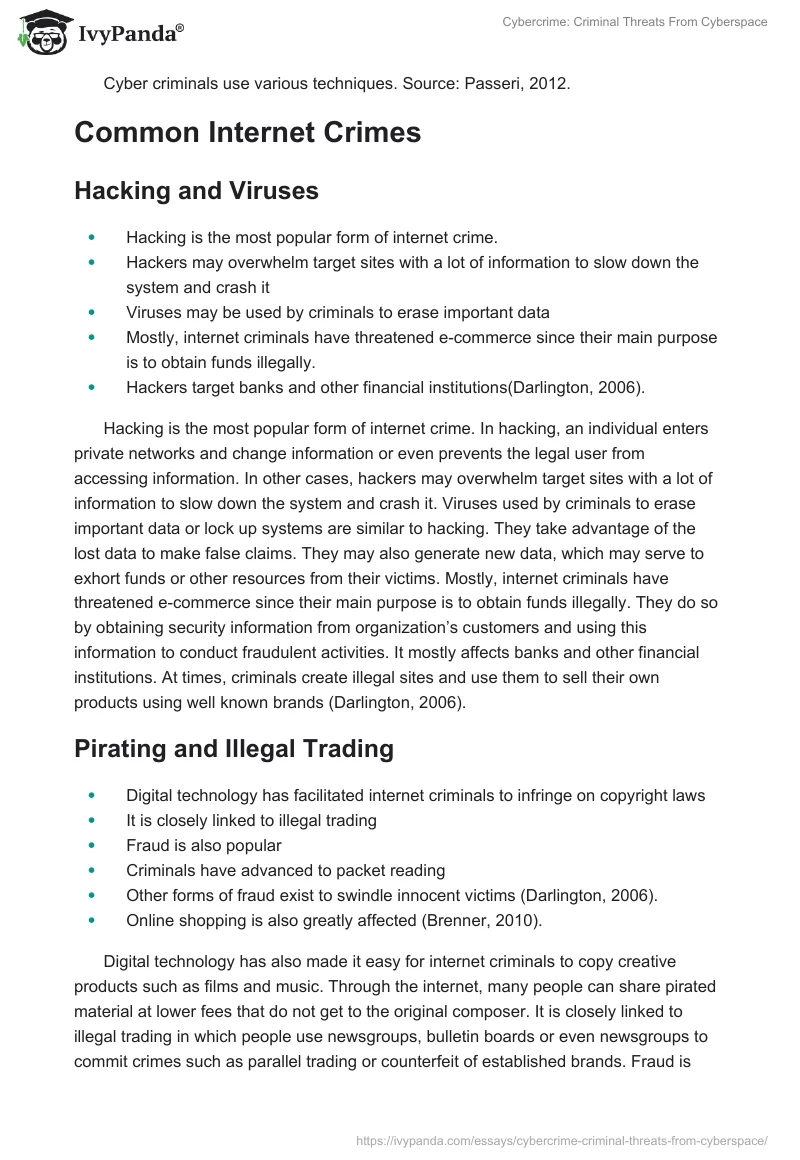 Cybercrime: Criminal Threats From Cyberspace. Page 5