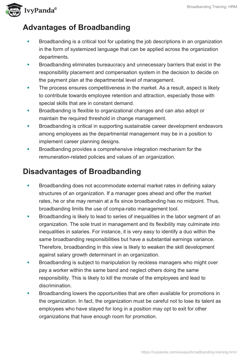 Broadbanding Training: HRM. Page 5