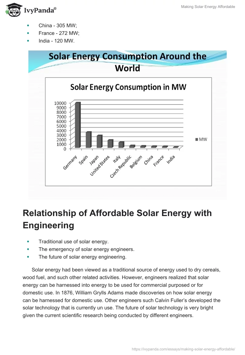 Making Solar Energy Affordable. Page 4
