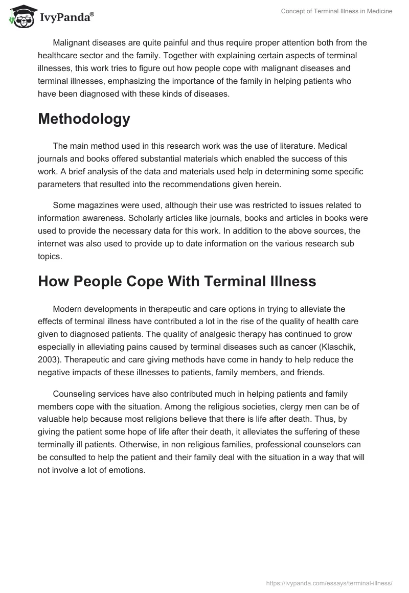 Concept of Terminal Illness in Medicine. Page 2