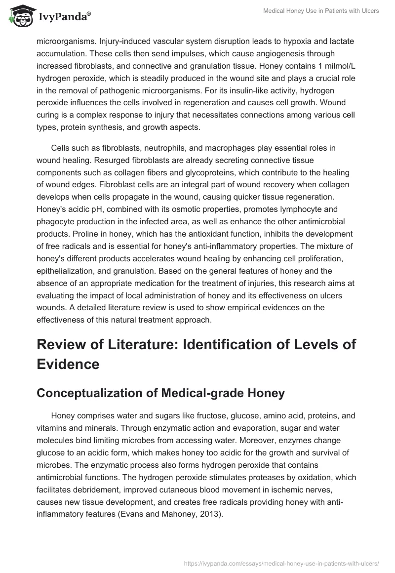 Medical Honey Use in Patients with Ulcers. Page 2