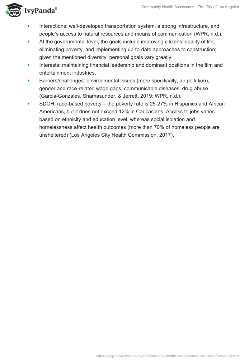 Community Health Assessment: The City of Los Angeles. Page 2