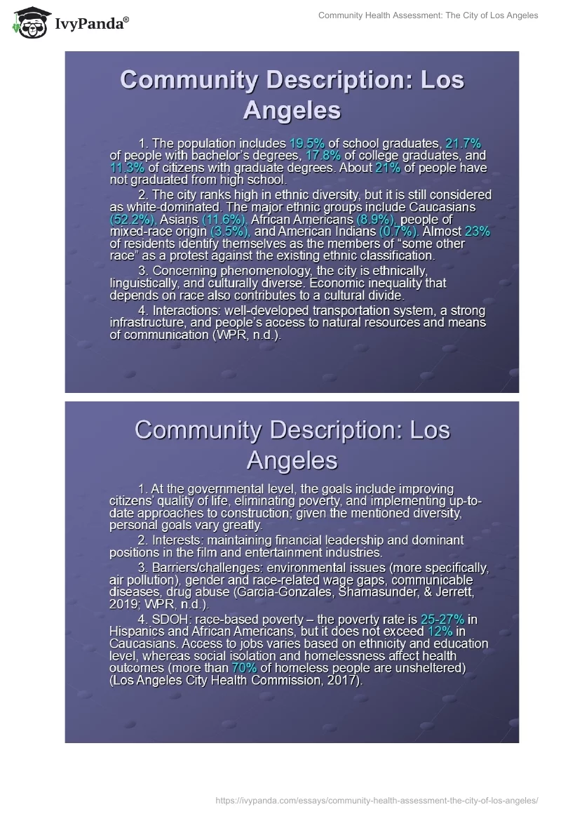 Community Health Assessment: The City of Los Angeles. Page 4