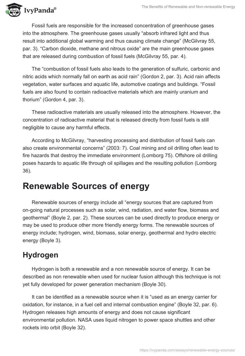 The Benefits of Renewable and Non-Renewable Energy. Page 3