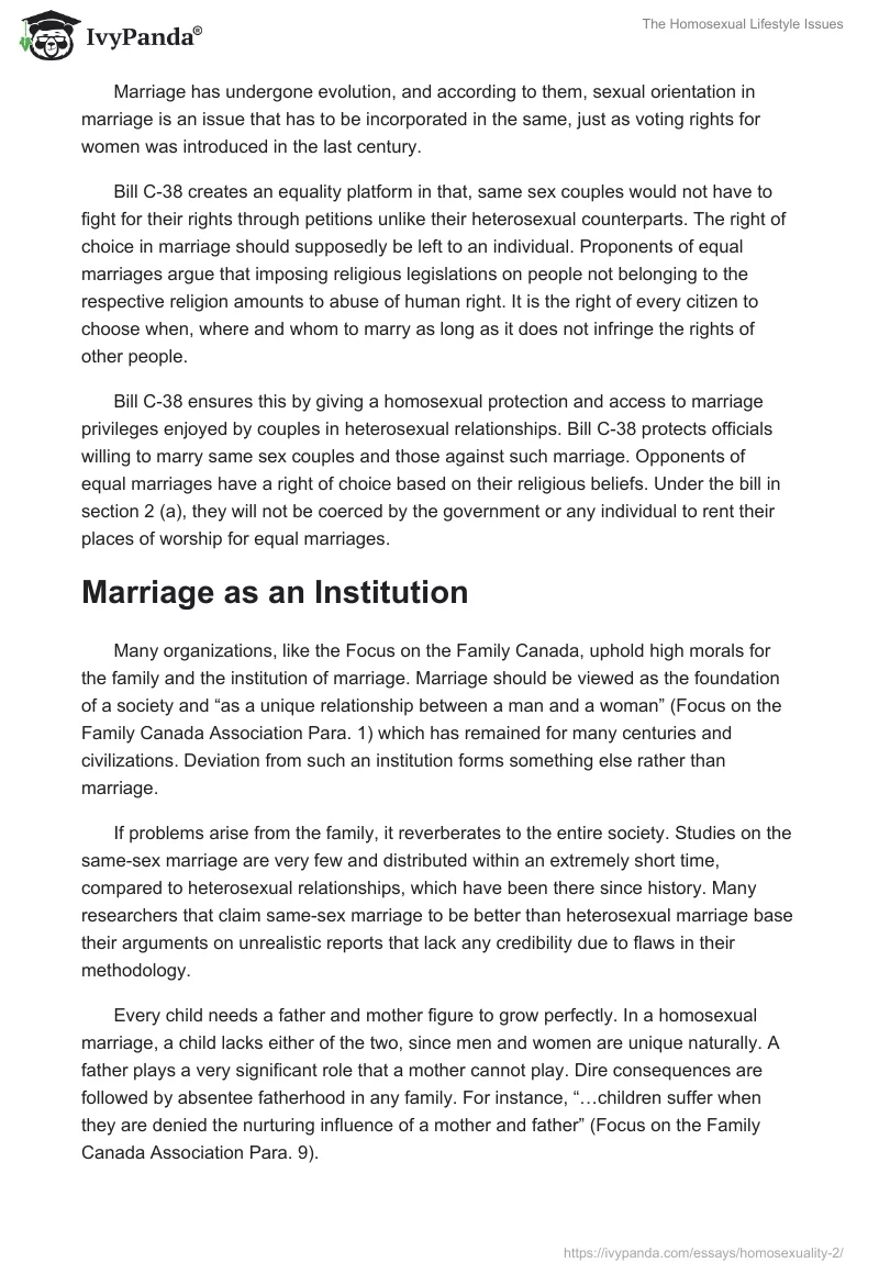 The Homosexual Lifestyle Issues. Page 2