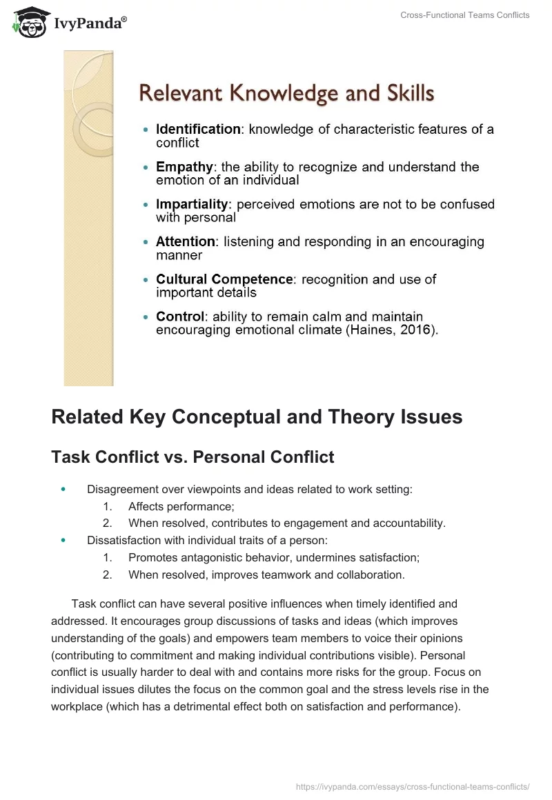 Cross-Functional Teams Conflicts. Page 4