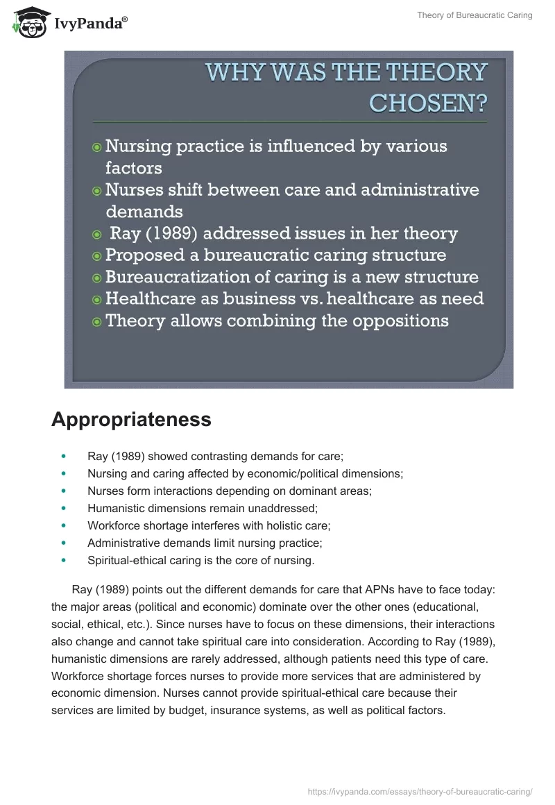 Theory of Bureaucratic Caring. Page 2