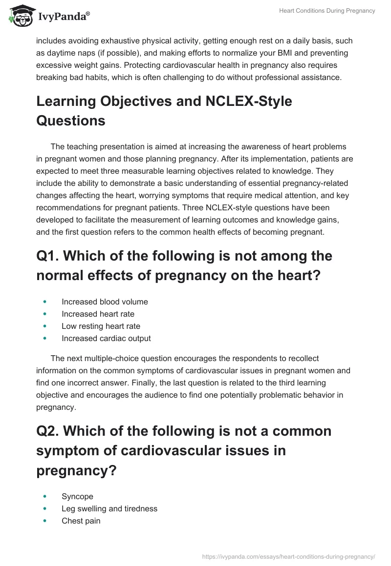 Heart Conditions During Pregnancy. Page 5