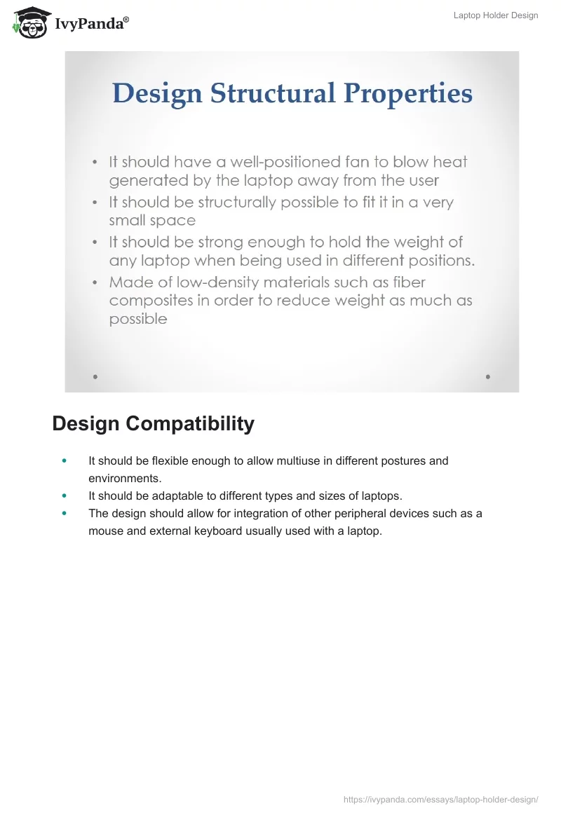 Laptop Holder Design. Page 3
