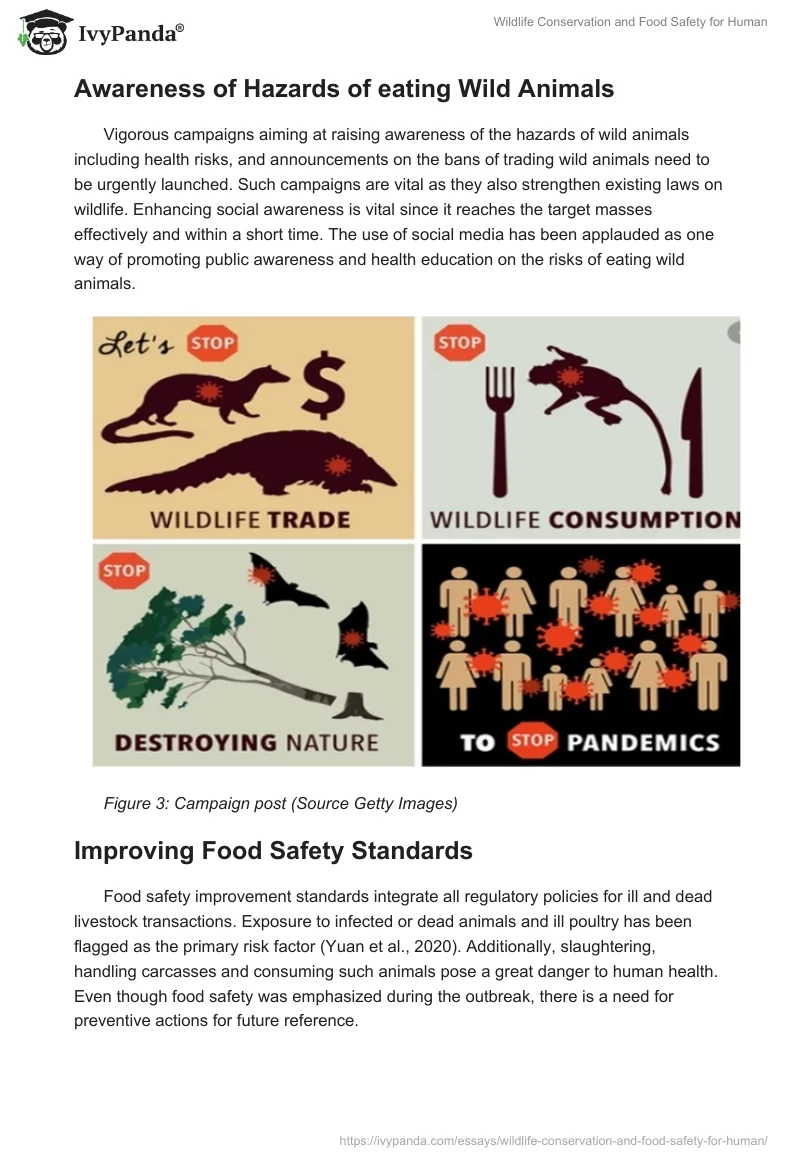 Wildlife Conservation and Food Safety for Human. Page 4