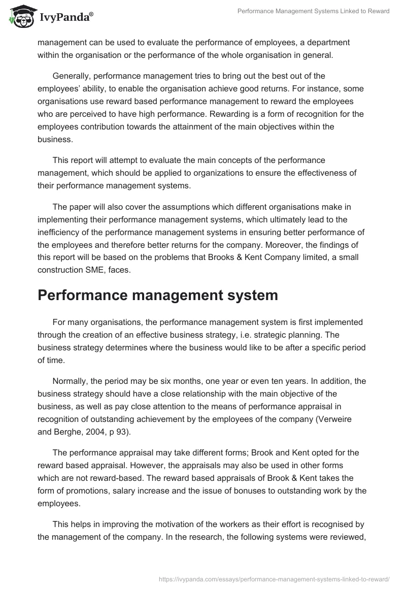 Performance Management Systems Linked to Reward. Page 2