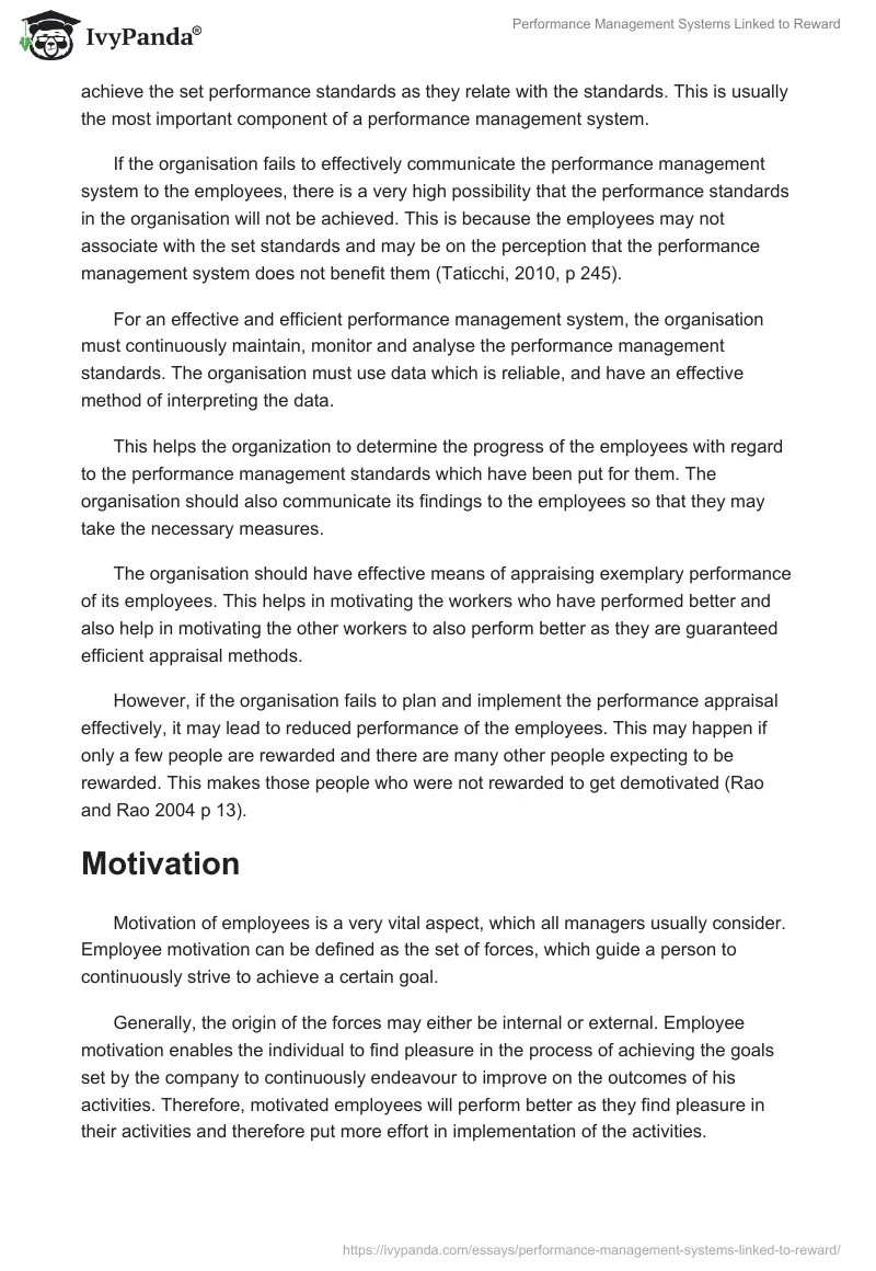 Performance Management Systems Linked to Reward. Page 4