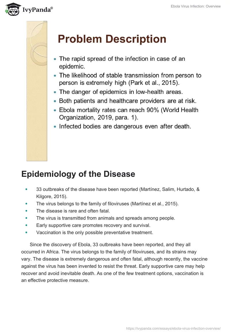 Ebola Virus Infection: Overview. Page 4