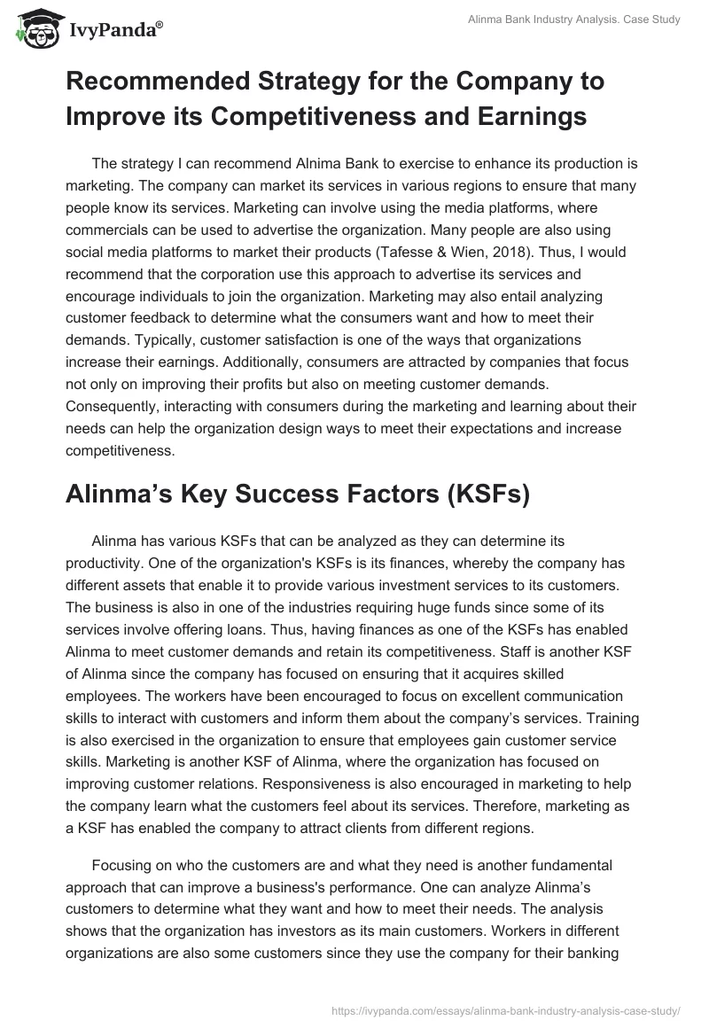 Alinma Bank Industry Analysis. Case Study. Page 4