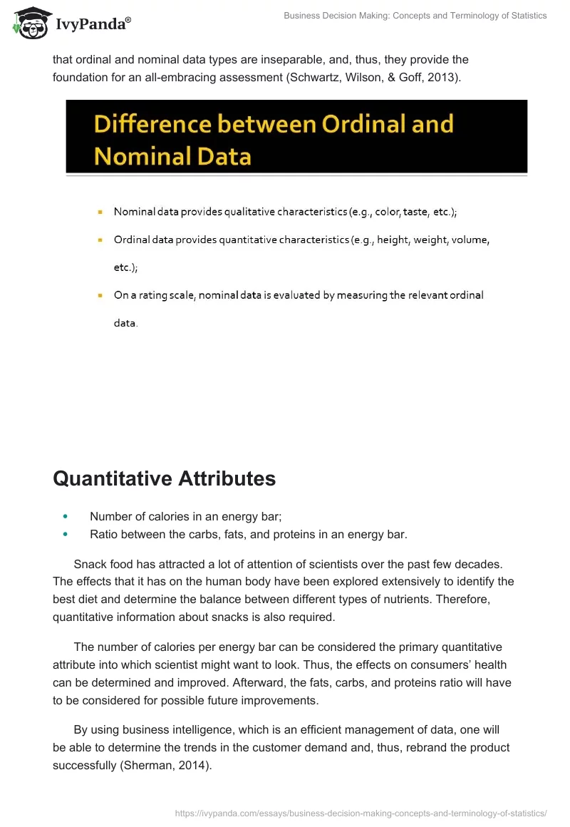 Business Decision Making: Concepts and Terminology of Statistics. Page 4