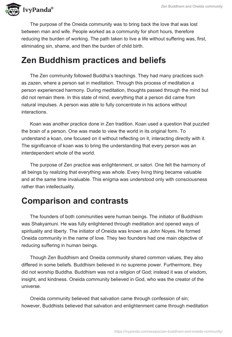 Zen Buddhism and Oneida Community. Page 2