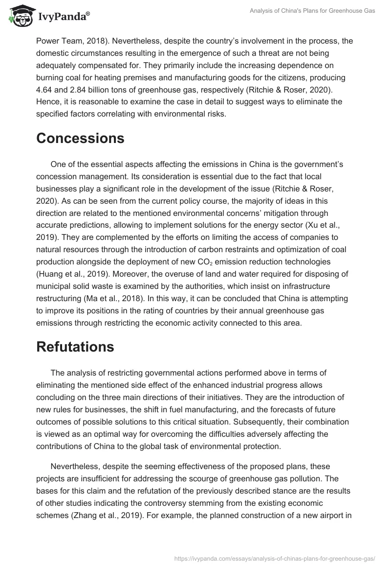 Analysis of China's Plans for Greenhouse Gas. Page 2