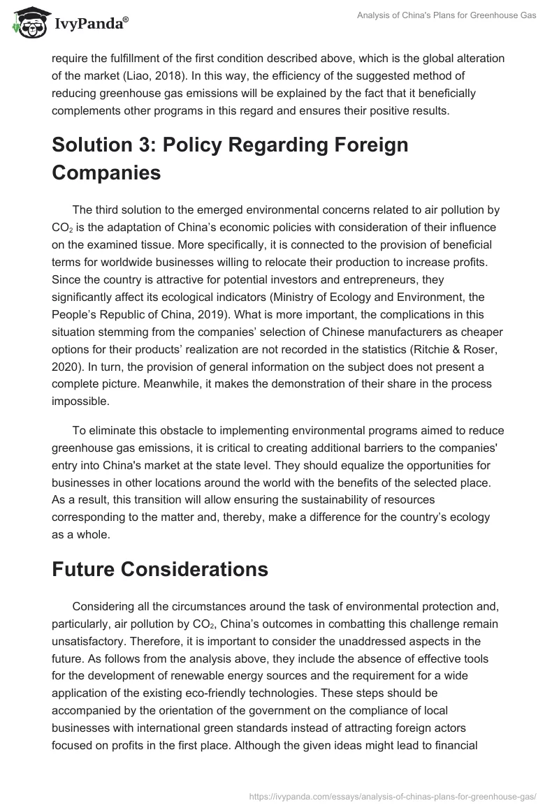 Analysis of China's Plans for Greenhouse Gas. Page 4