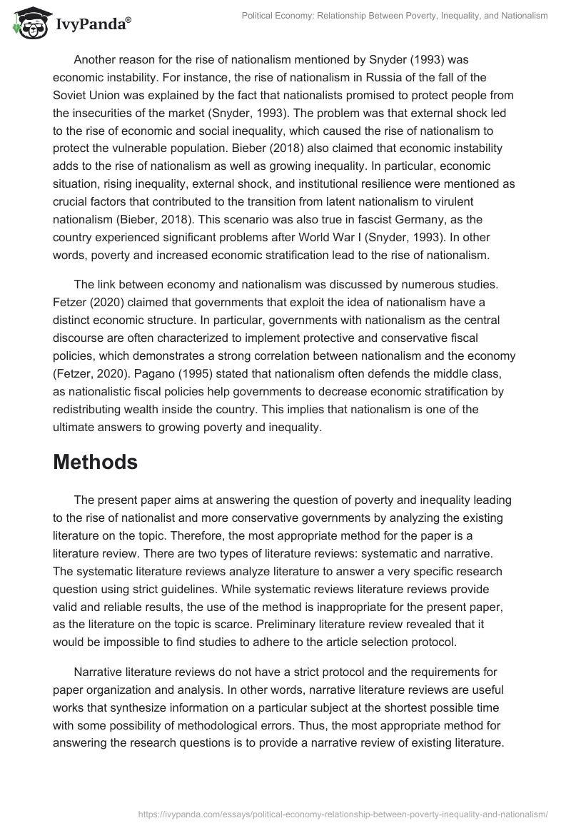 Political Economy: Relationship Between Poverty, Inequality, and Nationalism. Page 3