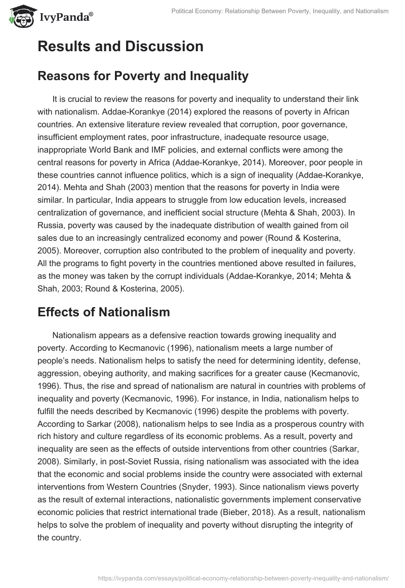 Political Economy: Relationship Between Poverty, Inequality, and Nationalism. Page 4