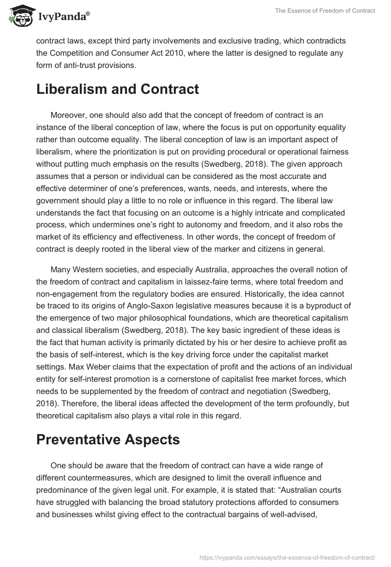 The Essence of Freedom of Contract. Page 2