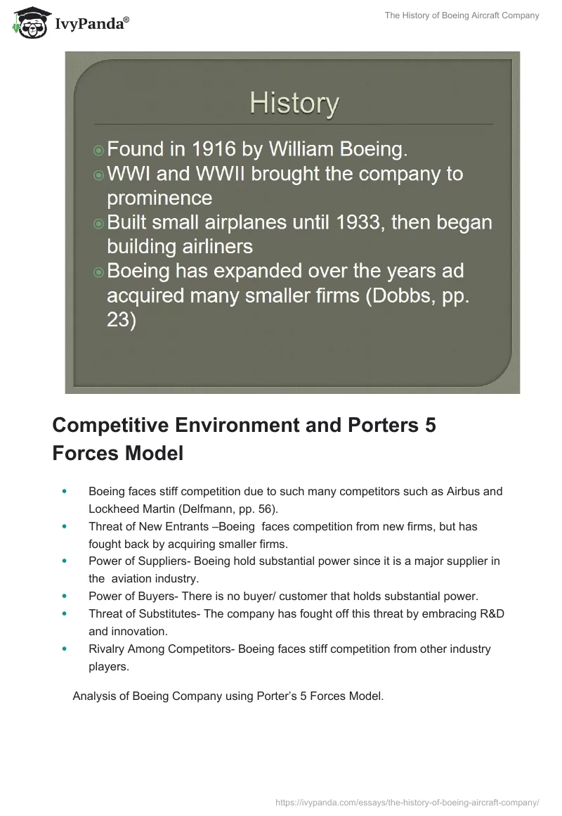 The History of Boeing Aircraft Company. Page 3