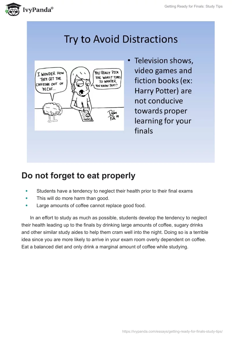 Getting Ready for Finals: Study Tips. Page 3