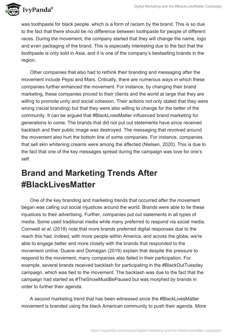 Digital Marketing and the #BlackLivesMatter Campaign. Page 3