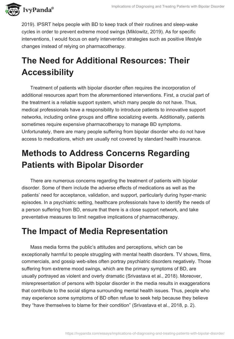 Implications of Diagnosing and Treating Patients With Bipolar Disorder. Page 2