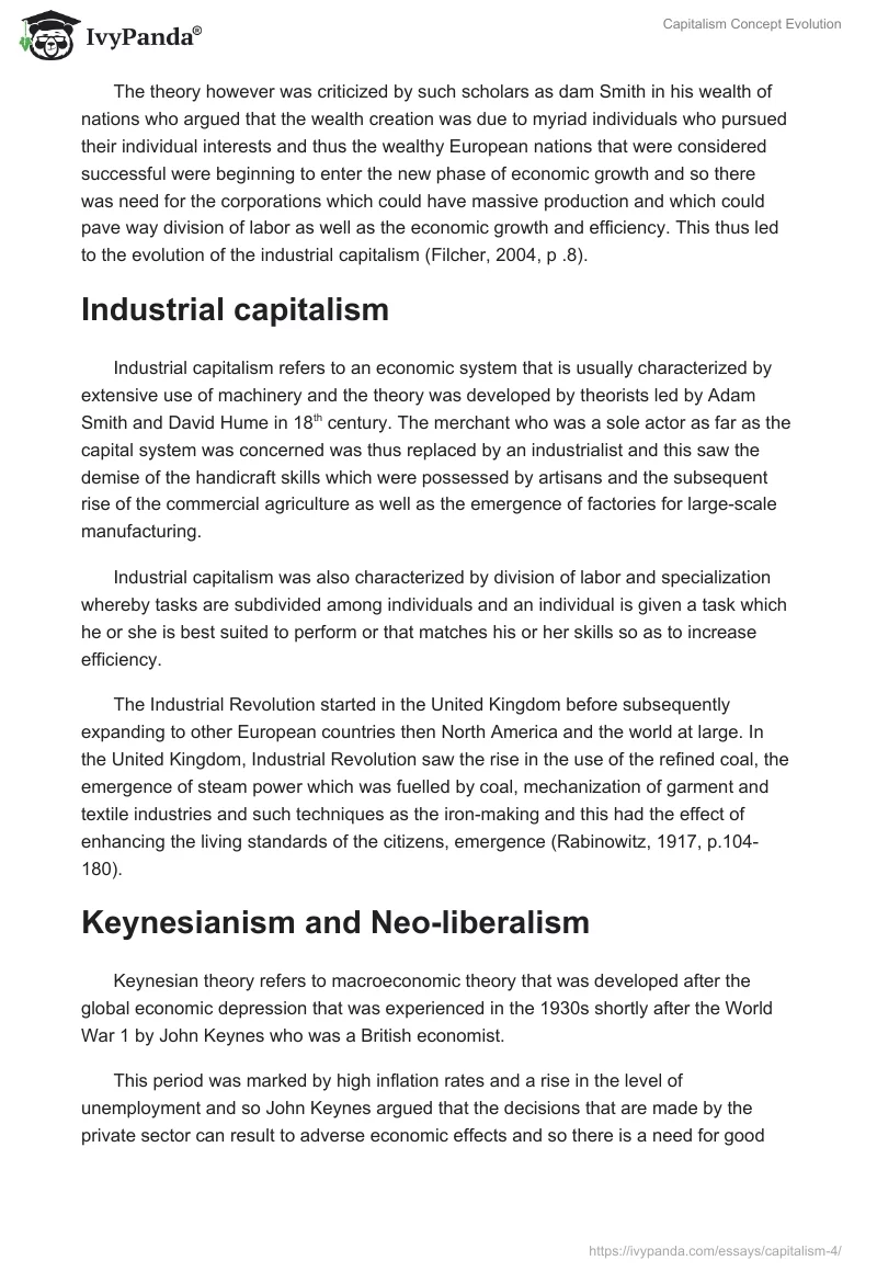 Capitalism Concept Evolution. Page 3