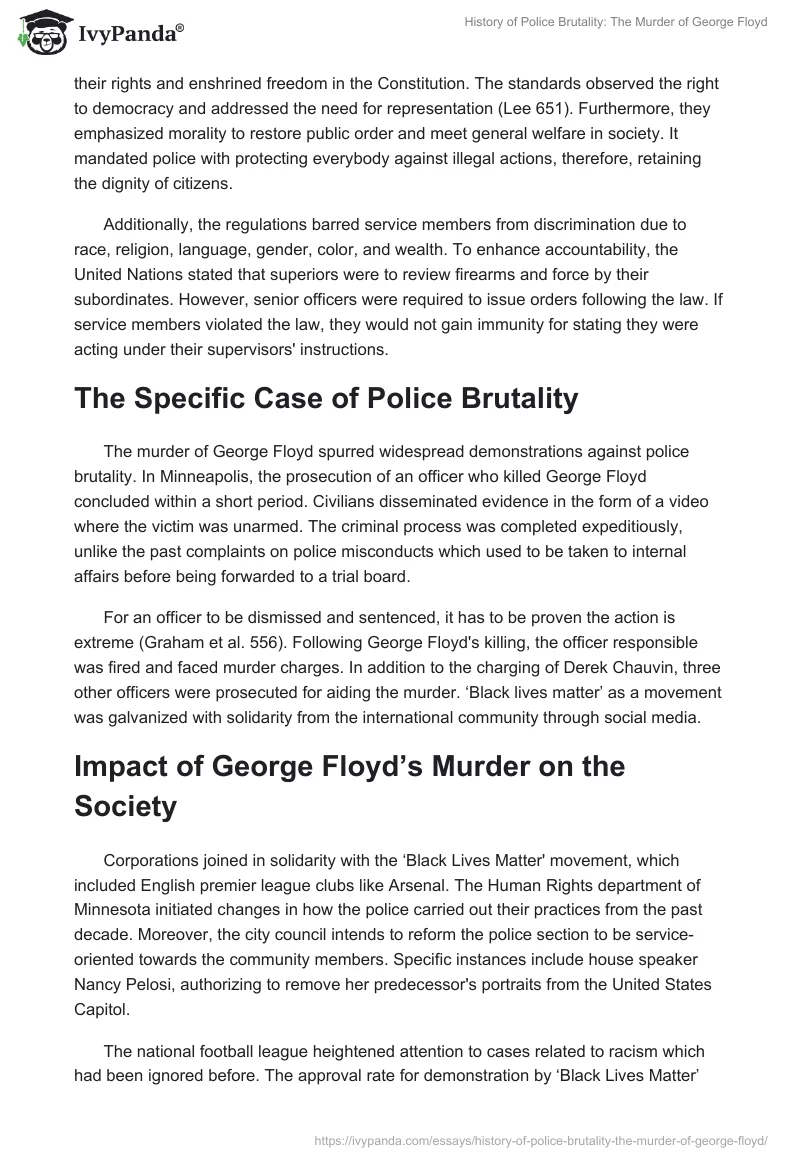 History of Police Brutality: The Murder of George Floyd. Page 2