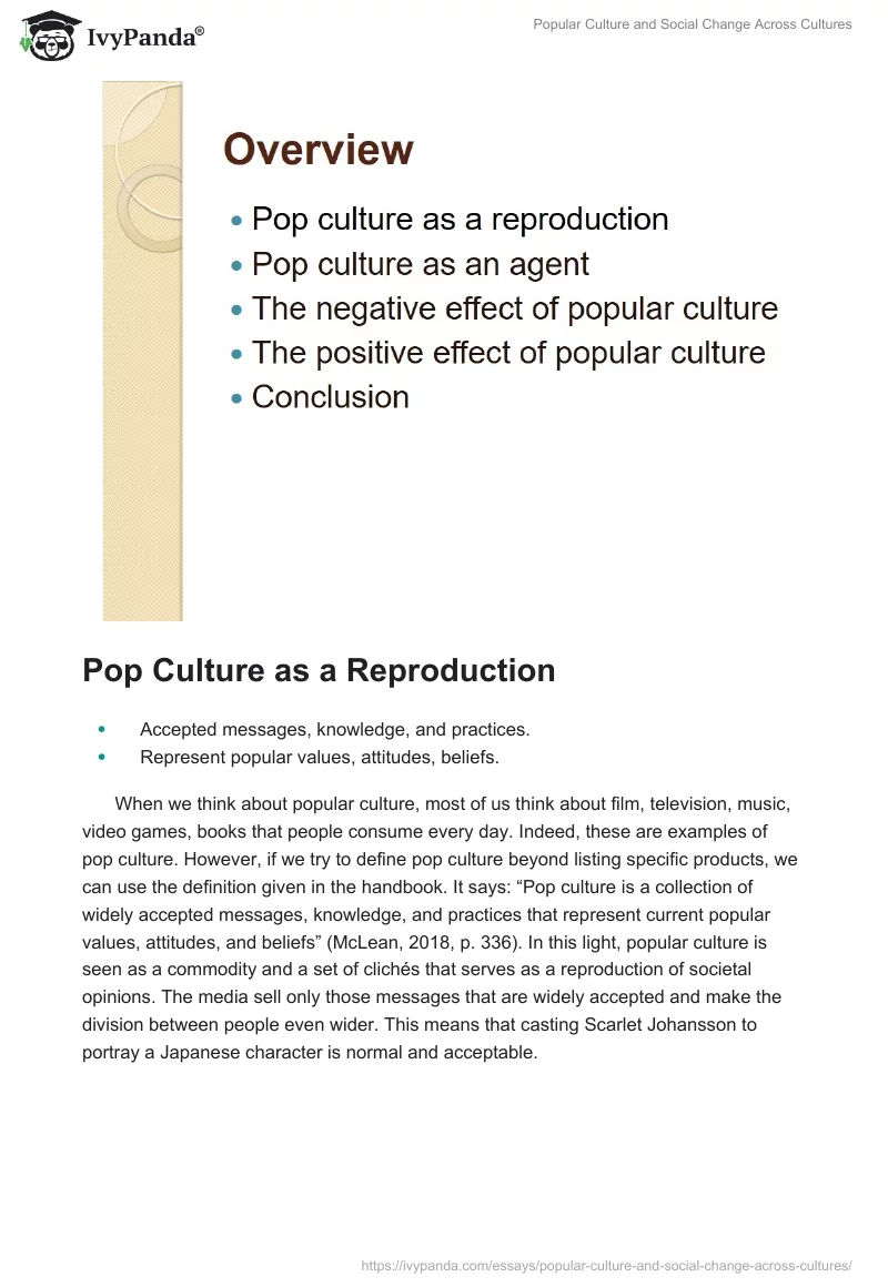 Popular Culture and Social Change Across Cultures. Page 2