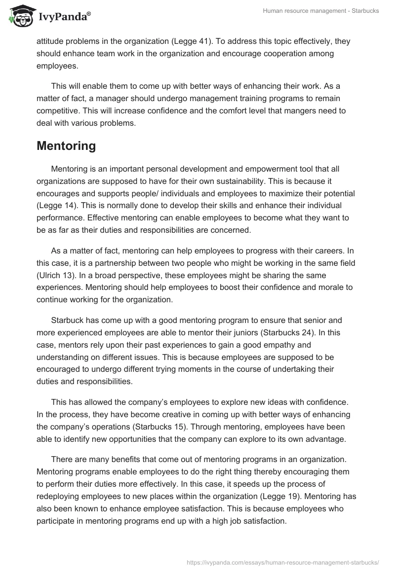 Human resource management - Starbucks. Page 5