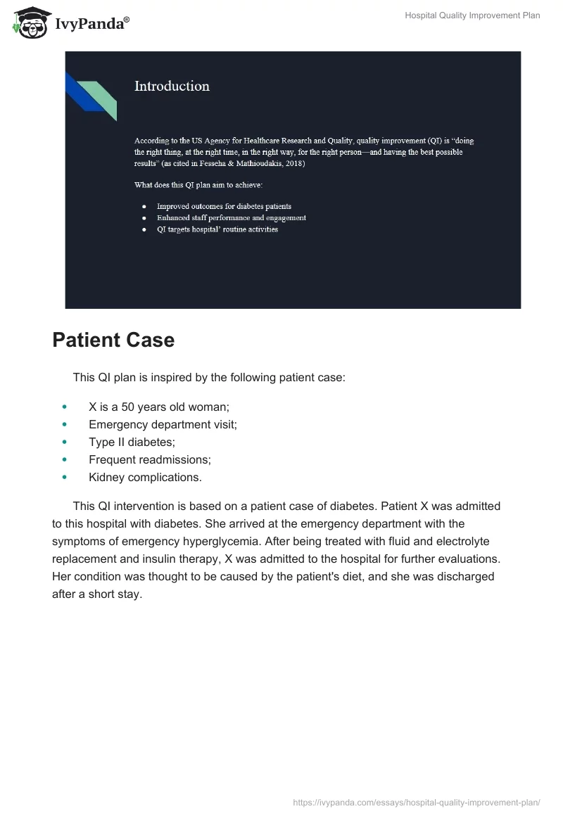 Hospital Quality Improvement Plan. Page 2
