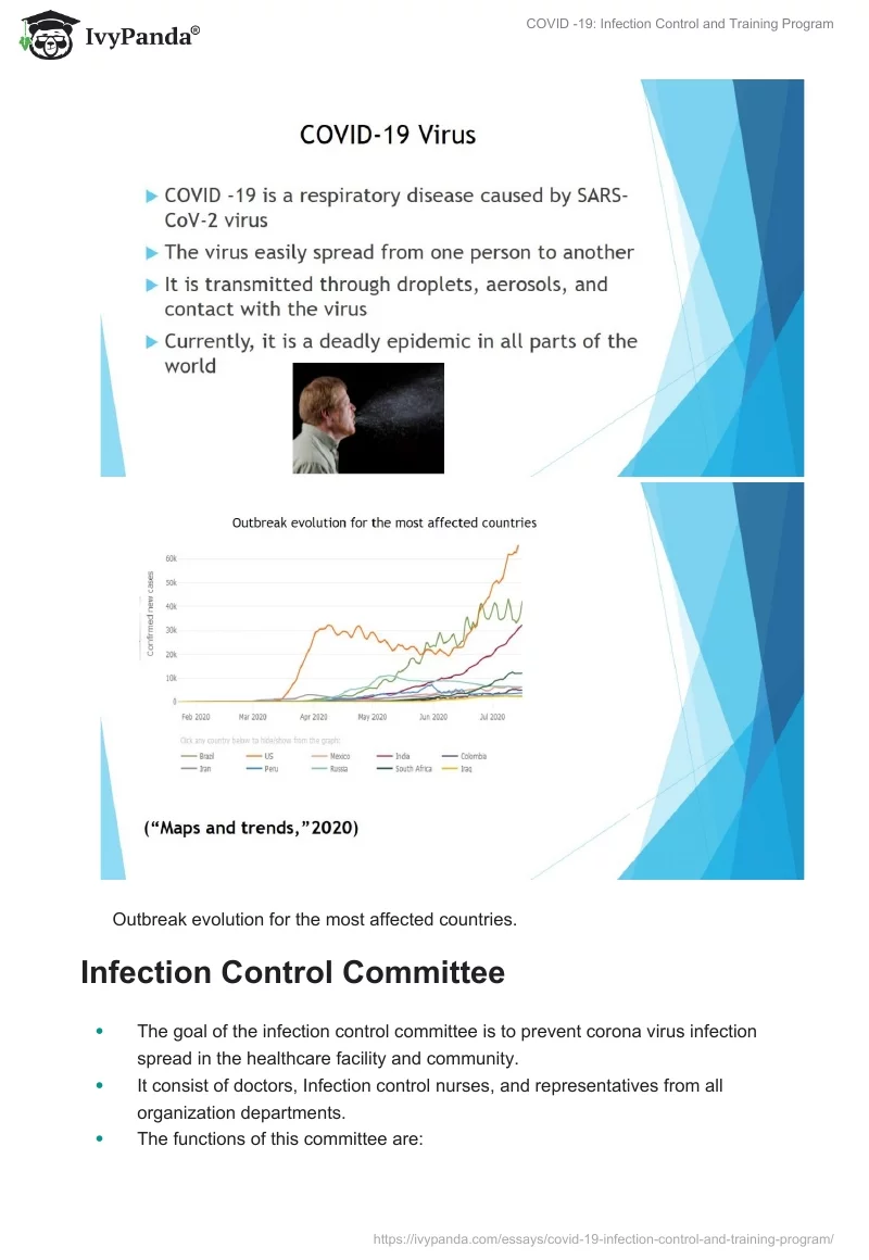 COVID-19: Infection Control and Training Program. Page 5