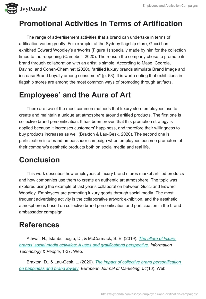 Employees and Artification Campaigns. Page 2