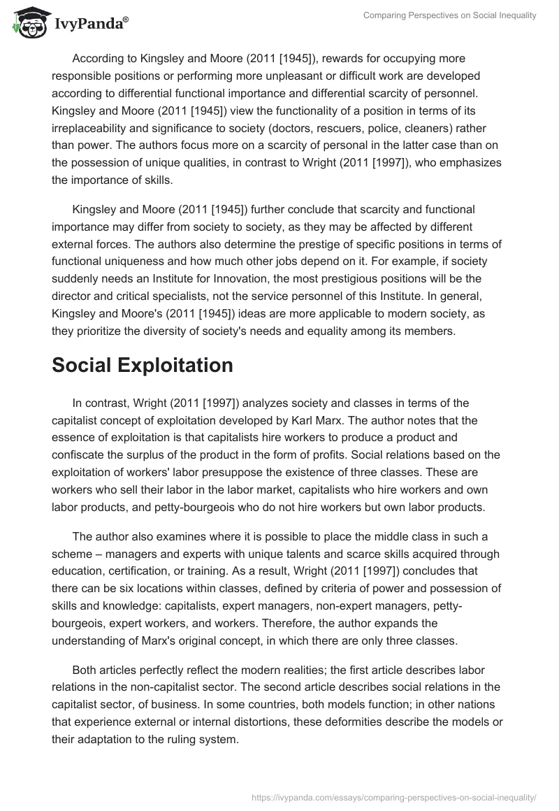 Comparing Perspectives on Social Inequality. Page 2