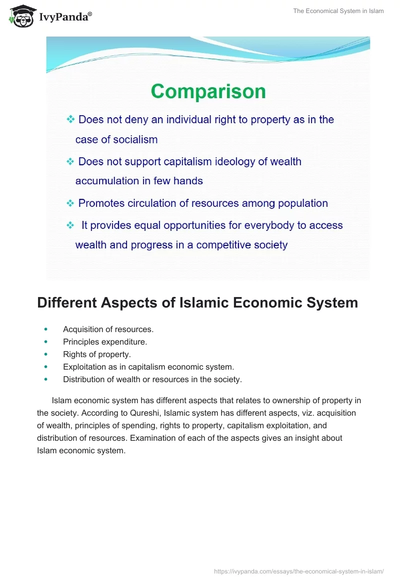 The Economical System in Islam. Page 4