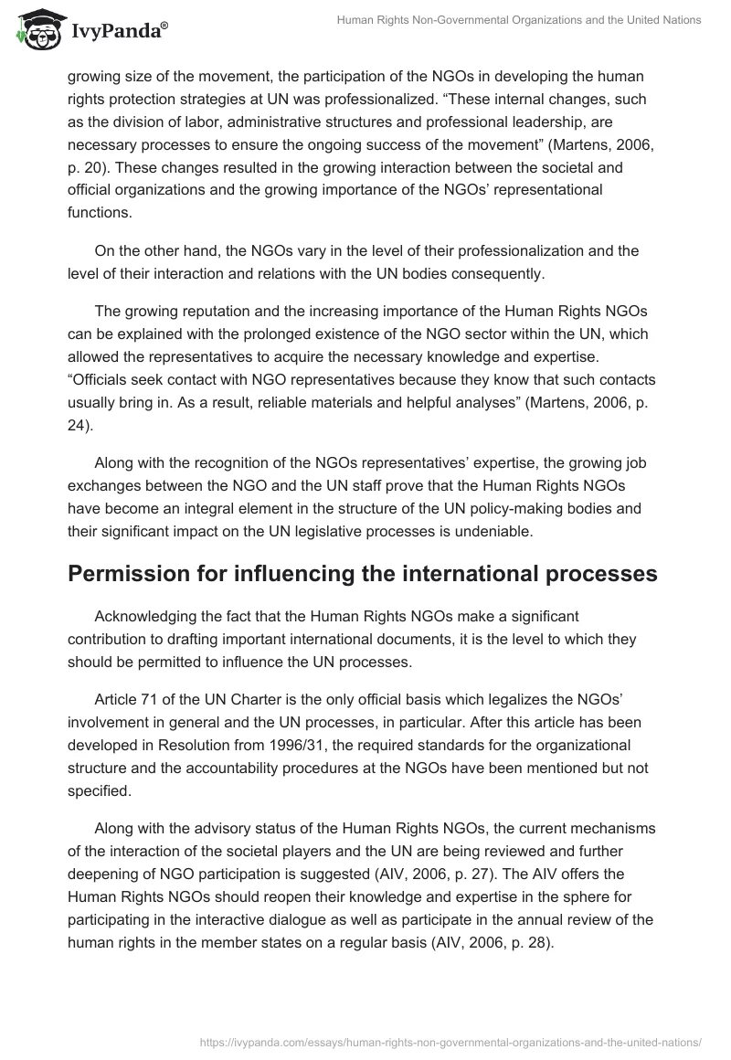 Human Rights Non-Governmental Organizations and the United Nations. Page 3