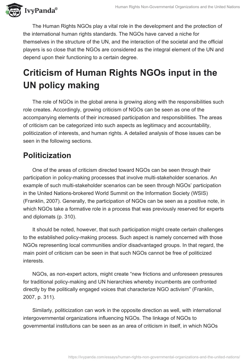 Human Rights Non-Governmental Organizations and the United Nations. Page 4