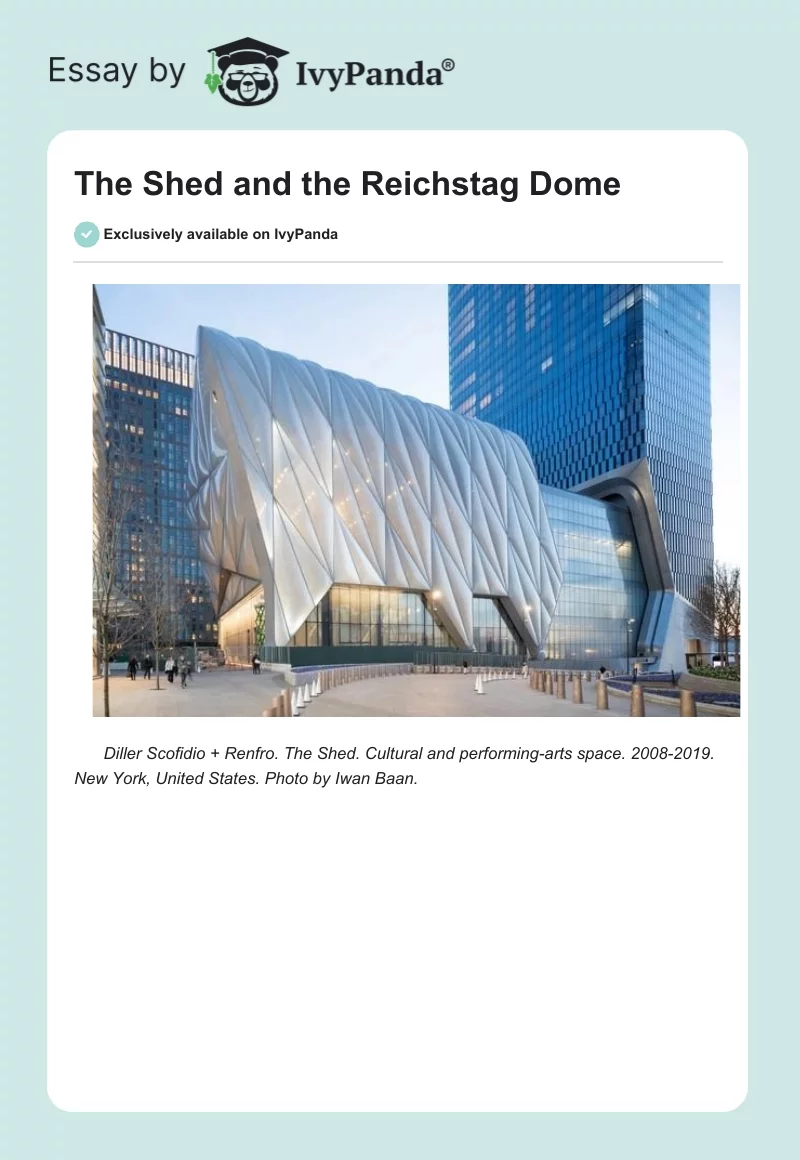 The Shed and the Reichstag Dome. Page 1