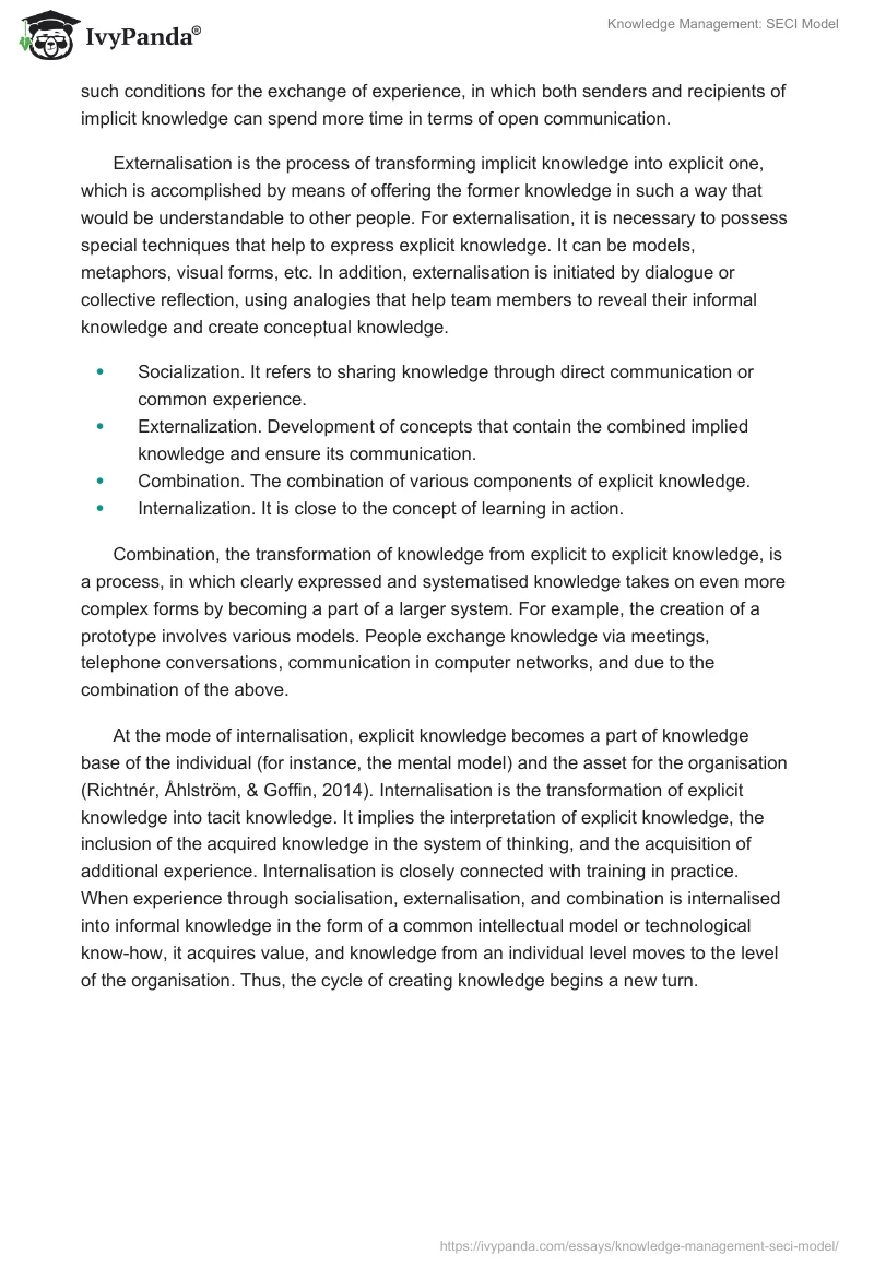 Knowledge Management: SECI Model. Page 5