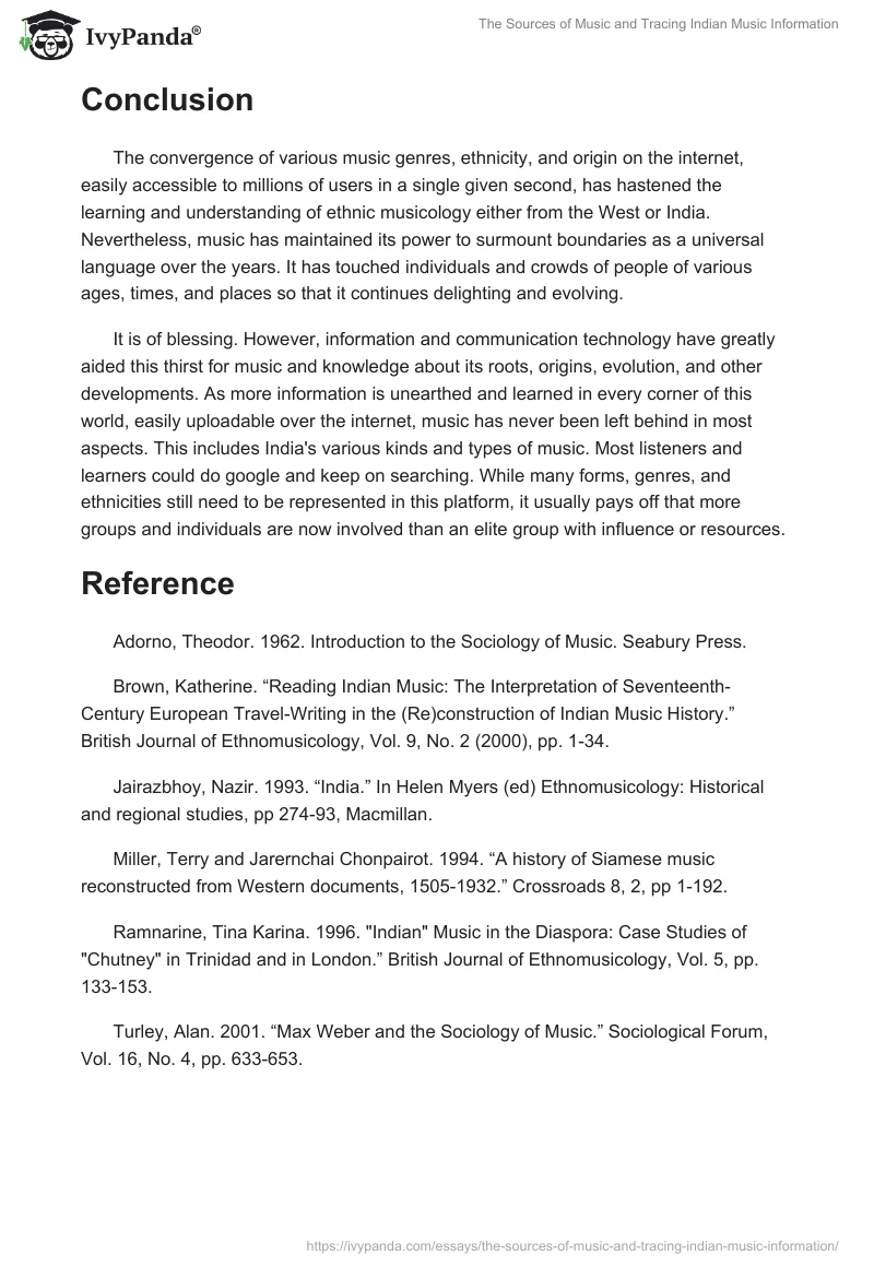 The Sources of Music and Tracing Indian Music Information. Page 3