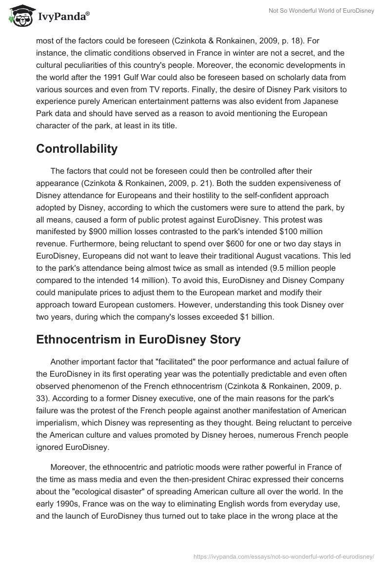 Not So Wonderful World of EuroDisney. Page 2