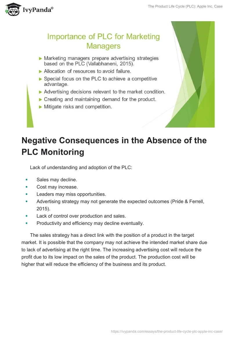 The Product Life Cycle (PLC): Apple Inc. Case. Page 4