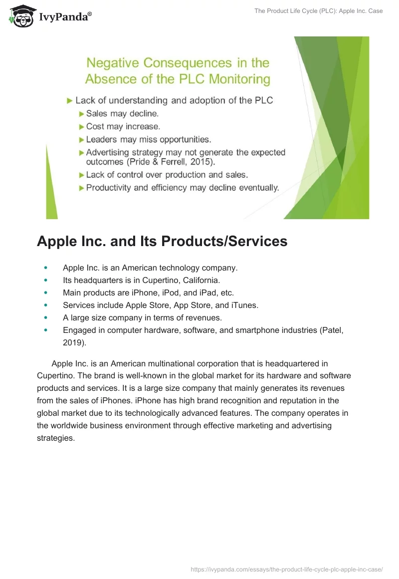 The Product Life Cycle (PLC): Apple Inc. Case. Page 5