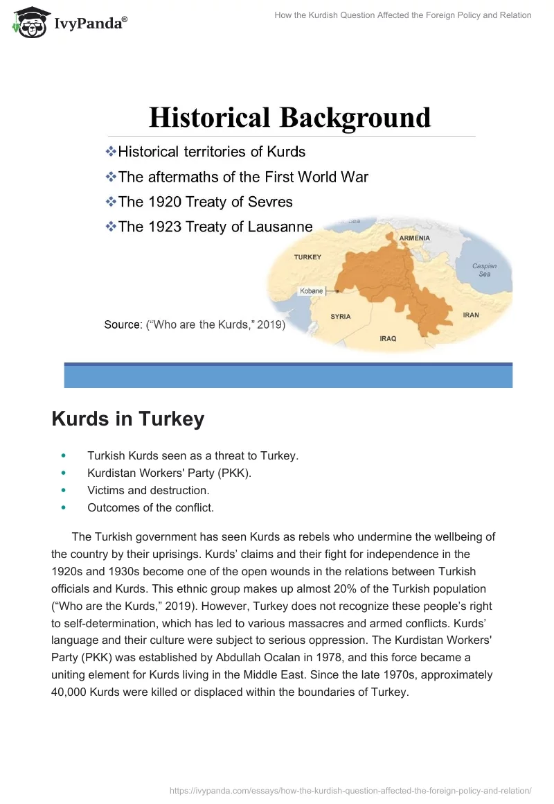 How the Kurdish Question Affected the Foreign Policy and Relation. Page 4